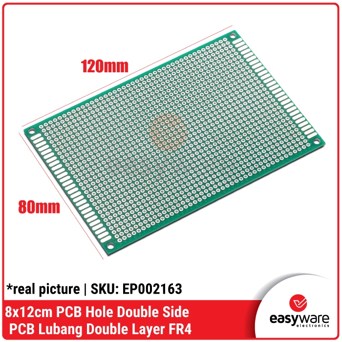 PCB DOUBLE SIDE 8x12 ซม.PCB MATRIX 8x12 PCB HOLE 8x12 PCB FR4