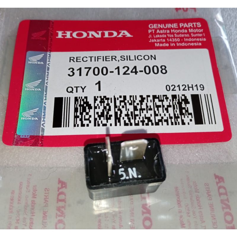 ไดโอดวงจรเรียงกระแสซิลิโคน / kiprok dioda honda scoopy tat R 12 / K93 vario 110 F1 vario 150 Esp mega pro เสือ new tech mega pro ใหม่