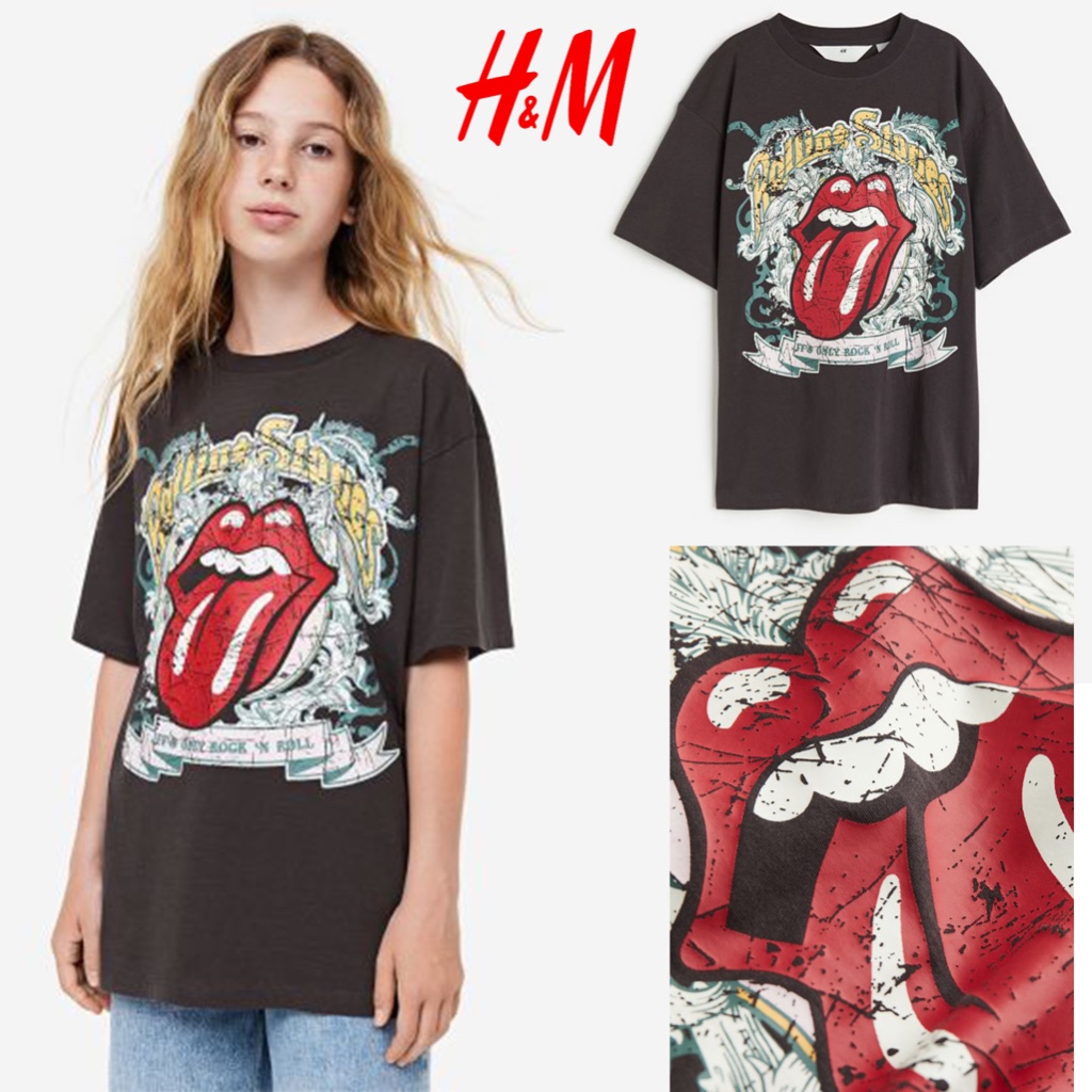 เสื้อยืด พิมพ์ลาย Rolling Stones