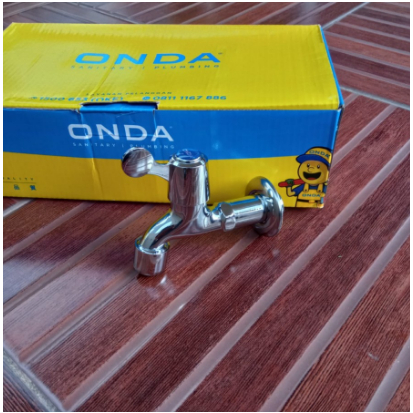 A 801 T (R) 1/2 ONDA GARDEN WALL FAUCET // CHROME BRASS WATER FAUCET