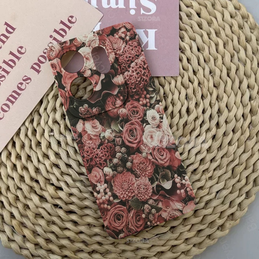 Softcase Pro กล้องสําหรับ Infinix Zero 30 4G ล่าสุด 2024 - BG47 - ซิลิโคนภาพดอกไม้ Hp - Softcase Hp 