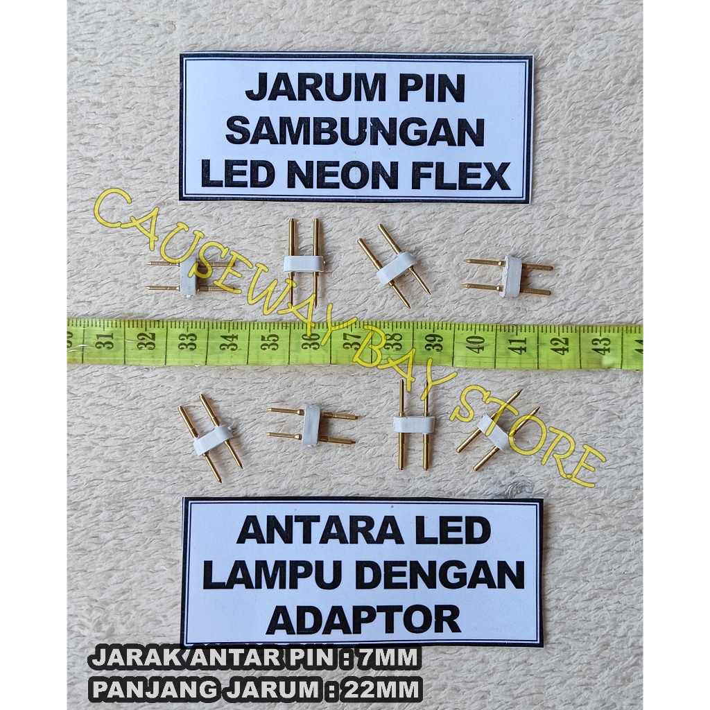 เข็มเชื่อมต่อ LED NEON FLEX และ LED STRIP