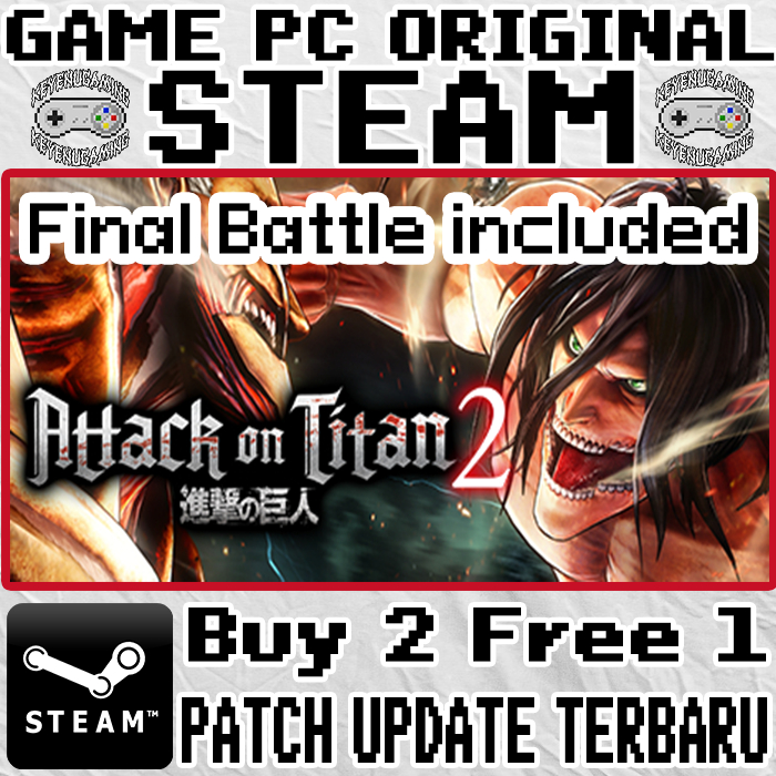 ของแท้ เกม Attack on Titan 2 Aot2 Final Battle Game PC Buy2Get1