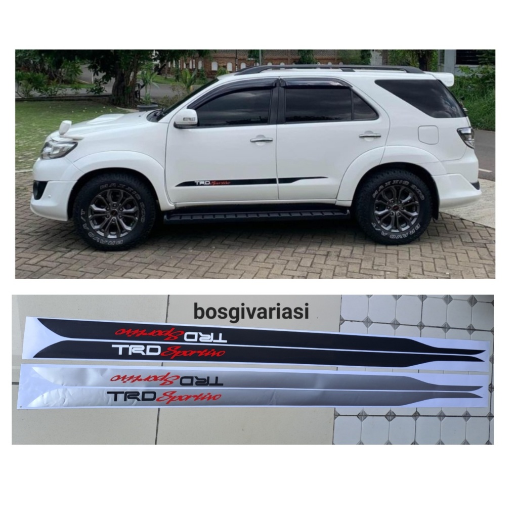 TRD Sportivo Fortuner 2003 - 2015 TRD Old Fortuner Stickers / TRD Fortuner Stickers / Fortuner