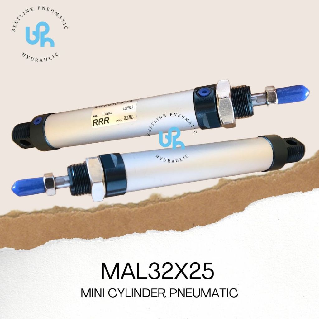 MAL32X25 MINI CYLINDER PNEUMATIC MAL32X25SCA / MAL32X25CA