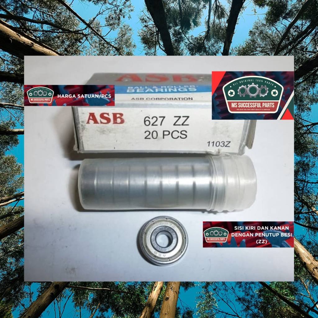 แบริ่ง 627 ZZ ASB***