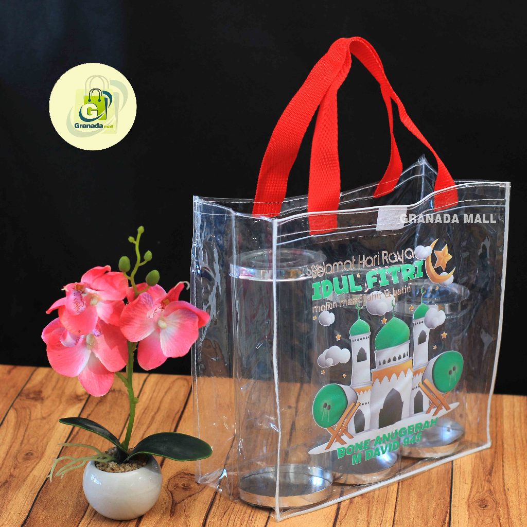 Mika BAG GOODIE BAG HAMPERS EID UL FITRI CUSTOM UK NAME 25 X 12 X 25 - ออกแบบฟรี
