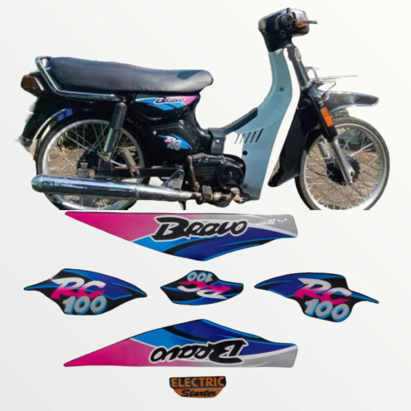 สติ๊กเกอร์ STRIPING LIST SUZUKI BRAVO RC100