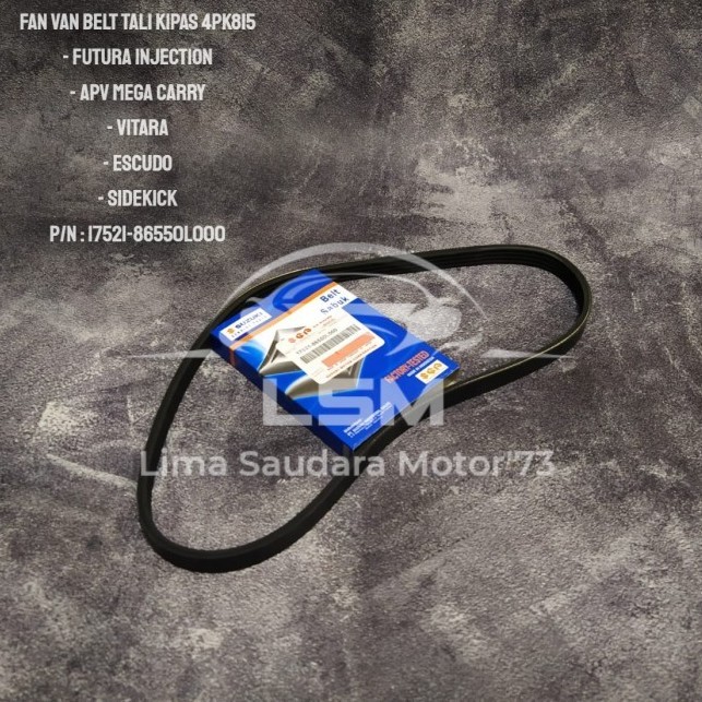 Fan Van Belt Fan Belt 4PK815 Futura Efi Apv Mega Carry Vitara Esudo 4PK 815 Original