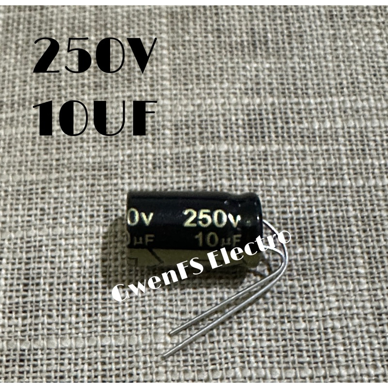 Elco 250V 10UF OMR ELKO 250 V 10 UF