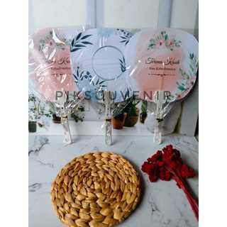 ( isi 100pcs ) kipas bunga shabby kemasan plastik