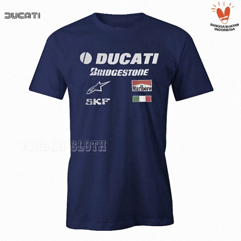 เสื้อยืด พิมพ์ลาย Ducati Italian Team สําหรับผู้ชาย