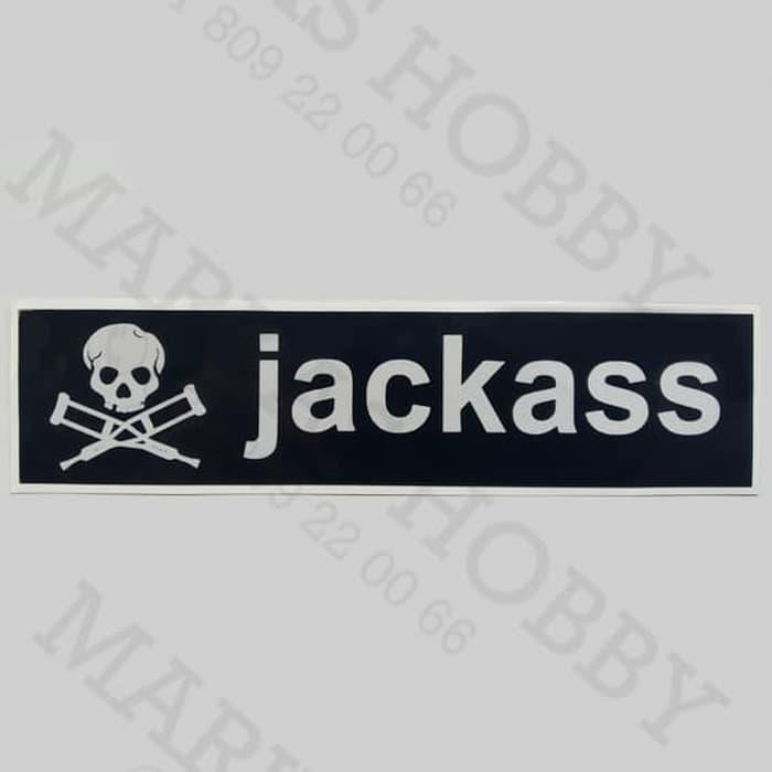 สติ๊กเกอร์สี่เหลี่ยมผืนผ้า Jackass