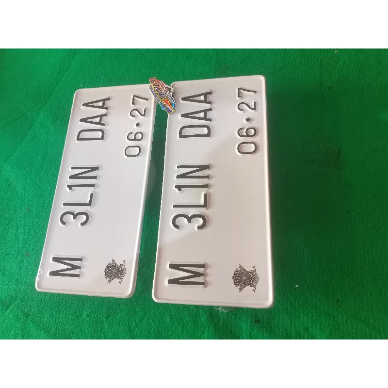 STANDARD MOTORCYCLE PLATES, MOTORCYCLE PLATES, VARIATIONS.