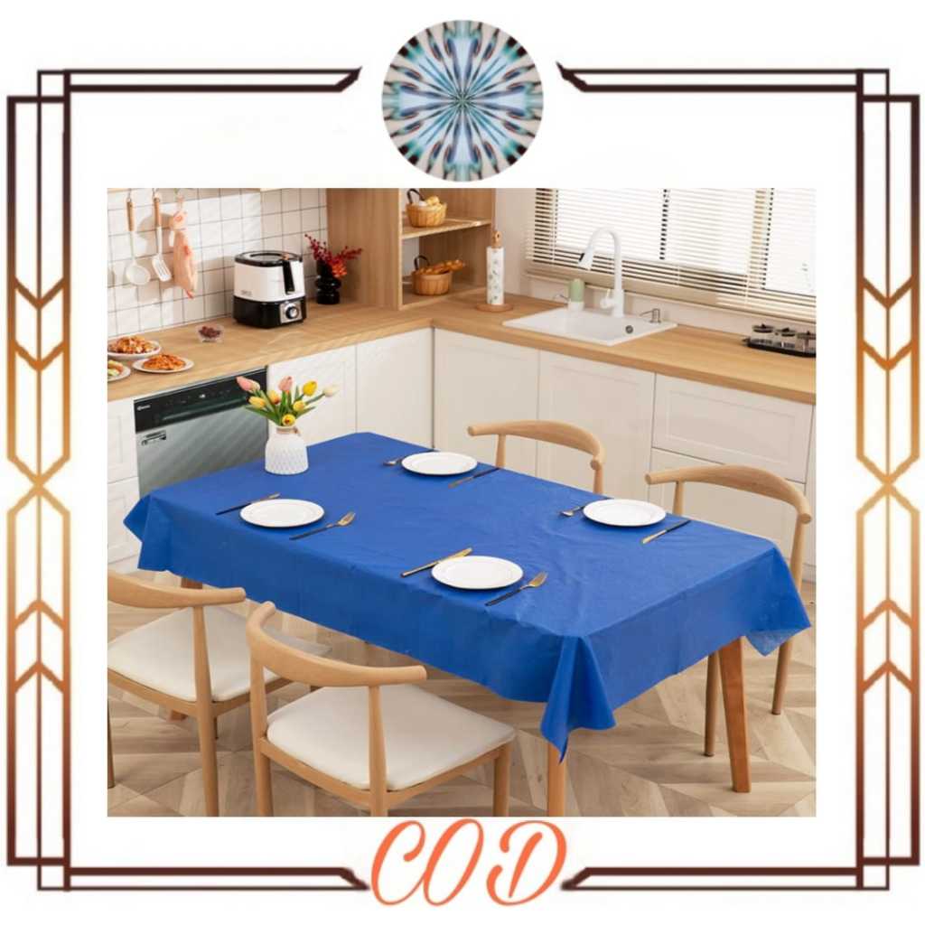 ผ้าปูโต๊ะรับประทานอาหาร สีพื้น / ผ้าปูโต๊ะกันน้ํา PEVA ธรรมดา / ผ้าปูโต๊ะรับประทานอาหารในห้องนั่งเล่น