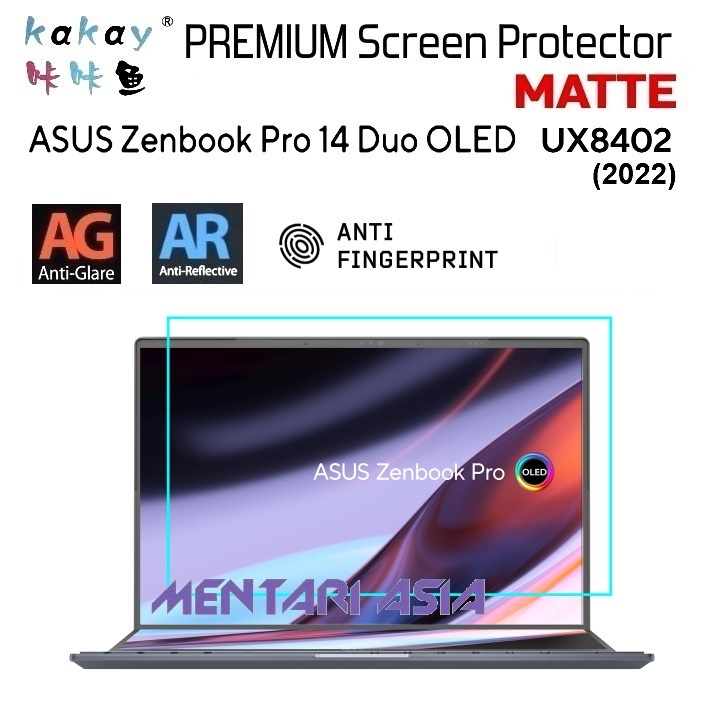 ฟิล์มกันรอยหน้าจอ ASUS ZenBook Pro 14 Duo OLED UX8402 - KAKAY Premium MATTE