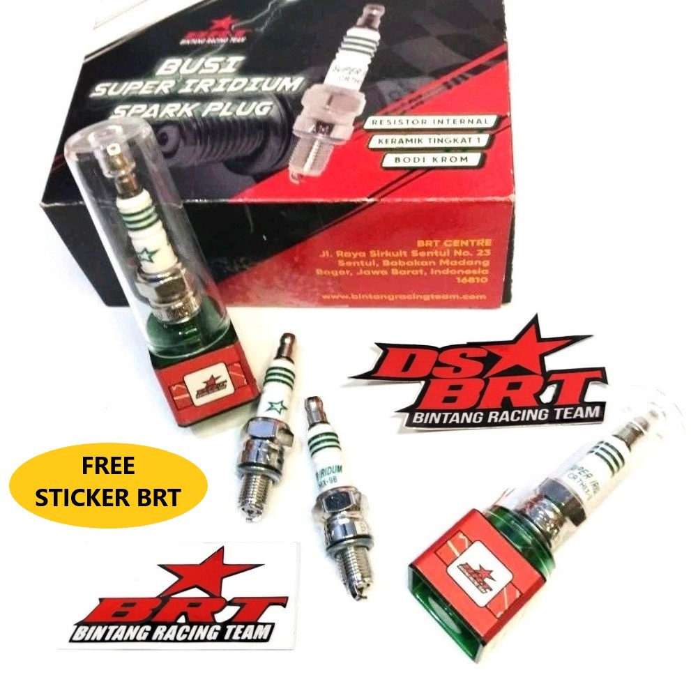 IRIDIUM หัวเทียน BRT Grand Supra MIO M3 J Soul Shogun Smash Jupiter Vega Kaze FINO XRide KLX WIN Dtr