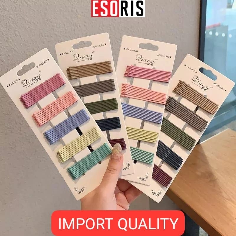 (ES) E75429 COLORFUL PREMIUM BOBBY PIN CLIPS / RAINBOW STICK HAIRS / PREMIUM SHINY BRIGHT COLOR CLIP