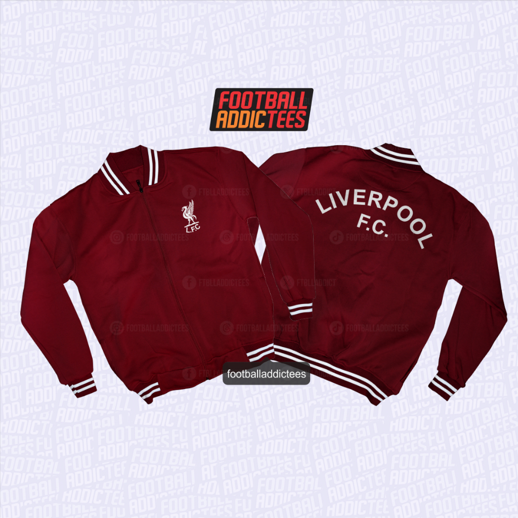 LIVERPOOL BILL SHANKLY MAROON FOOTBALL JACKET