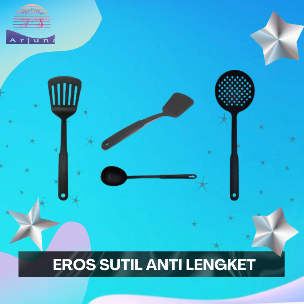 EROS SUTIL NON-STICK สีดํา TEFLON FRYING SPATULA