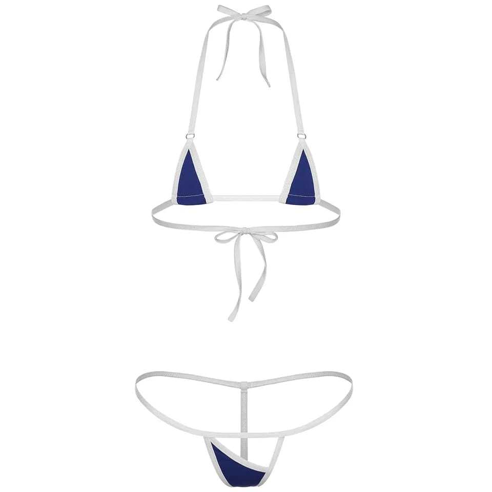 ชุดบิกินี่ G String And Hollow Bra SG049