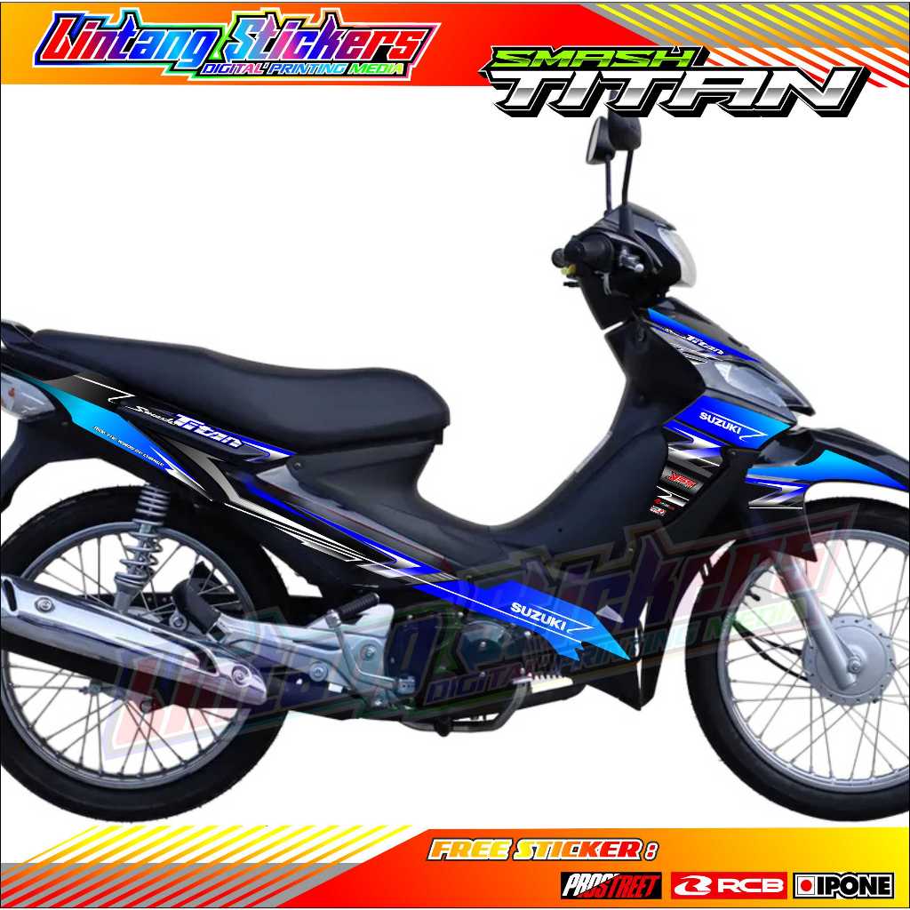 Suzuki SMASH TITAN รถจักรยานยนต ์ STRIPING/รายชื ่ อสติกเกอร ์ SUZUKI SMASH TITAN รถจักรยานยนต ์
