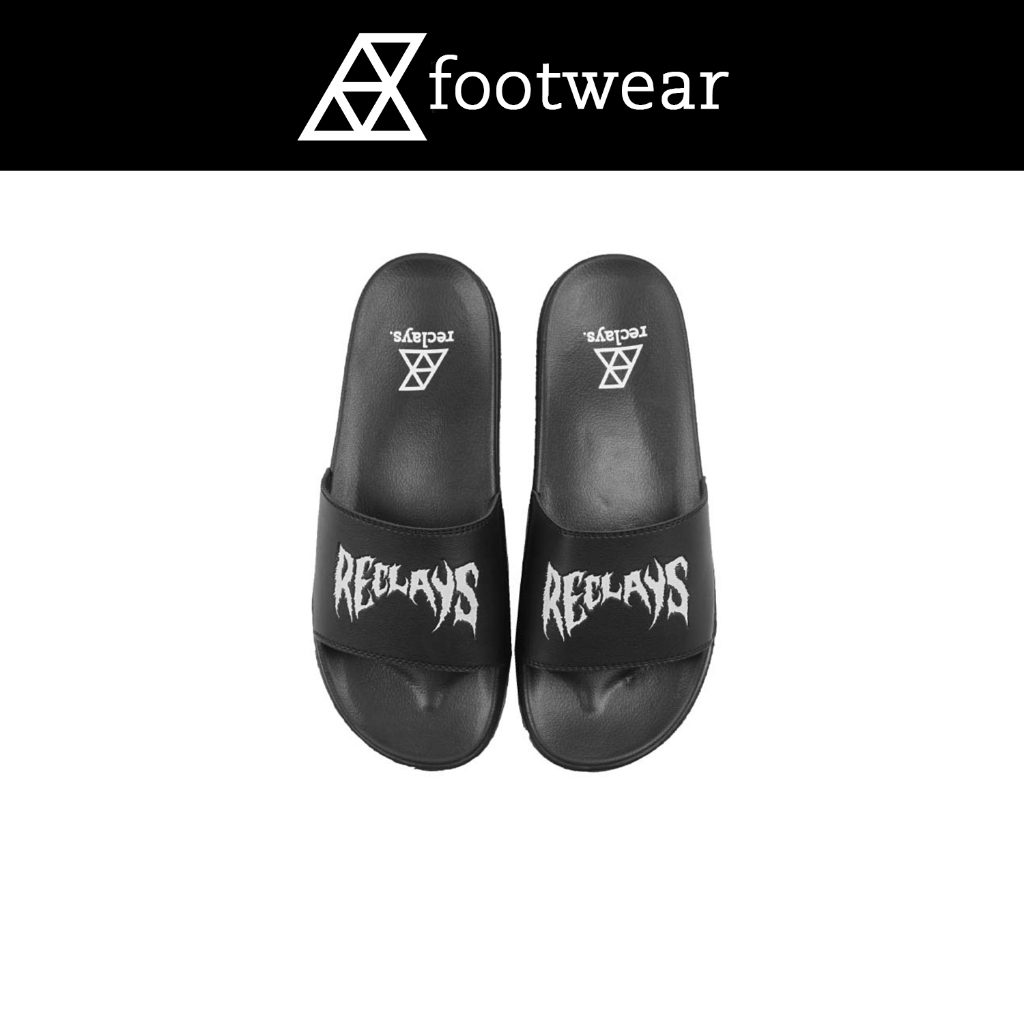 รองเท้าแตะ Reclays รองเท้าแตะ Cifer สีดํา