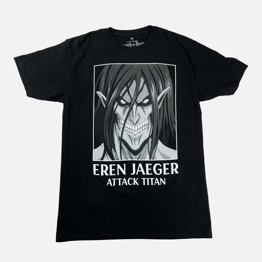 Baju DISTRO Attack on Titan - เสื้อยืด Eren Attack Titan - Crunchyroll พิเศษ!