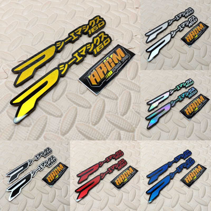 Honda PCX 160 ญี่ปุ่น EMBLEM 3D โลโก้นูน EMBLEM PCX 160 ACRYLIC ACRYLIC 2 มม. BONUS DOUBLE TAPE