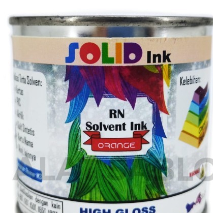 PVC SOLID INK ORANGE SCREEN PRINTING INK 1KG
