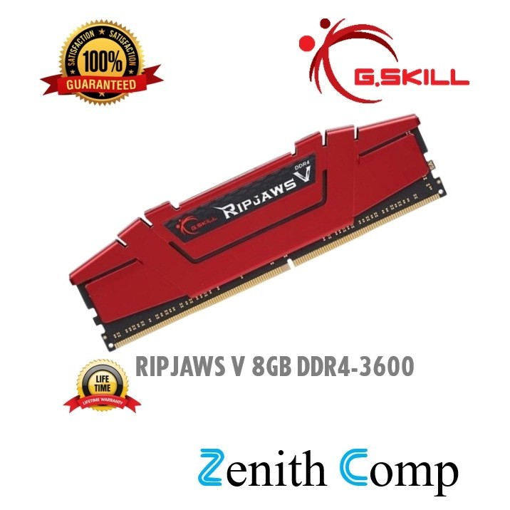 Ram G.SKILL Ripjaws V 8GB DDR4 3600MHz (8GB x 1)