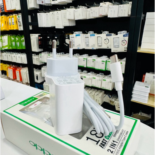 OPPO A18 A54 A92 A3s A5s ORIGINAL 18Watt Type C & MICRO USB Charger