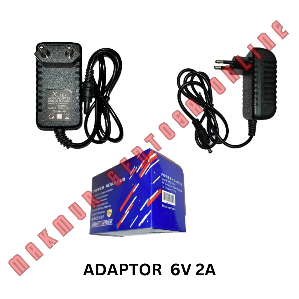 อะแดปเตอร์ 6V 2A Switching Charger Adapter Jack Size Dc 5.5mm