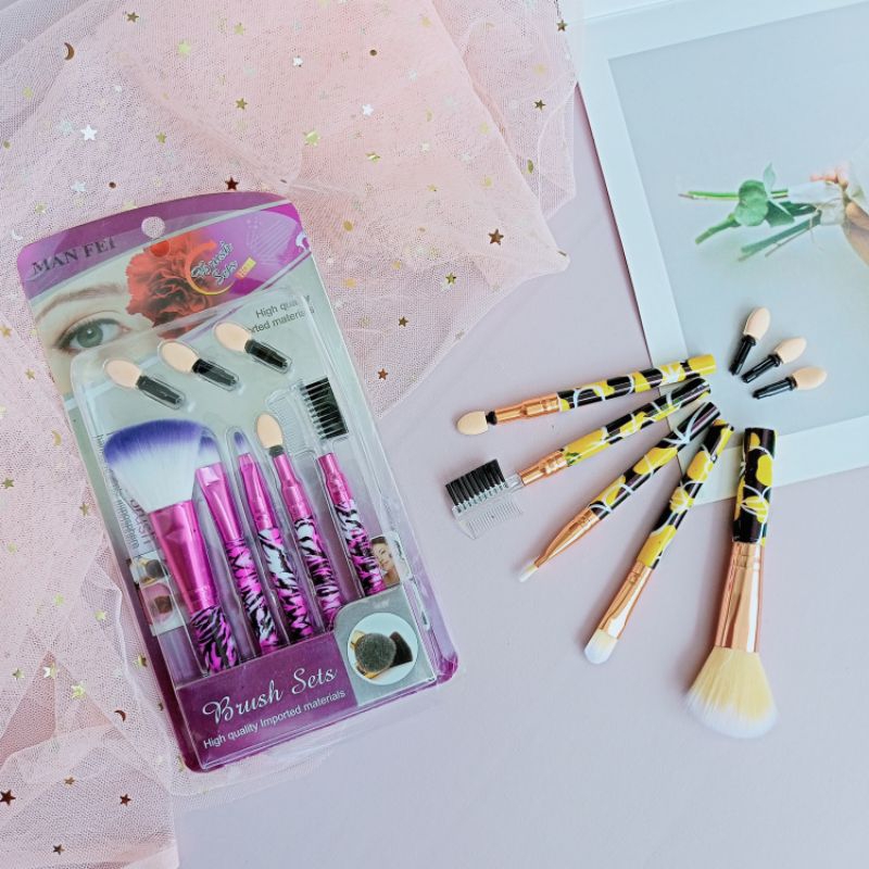 LBH BRUSH SET OF 5 + REFIL / MOTIF BRUSH SET / REFILL BRUSH SET / BRUSH SET man fei