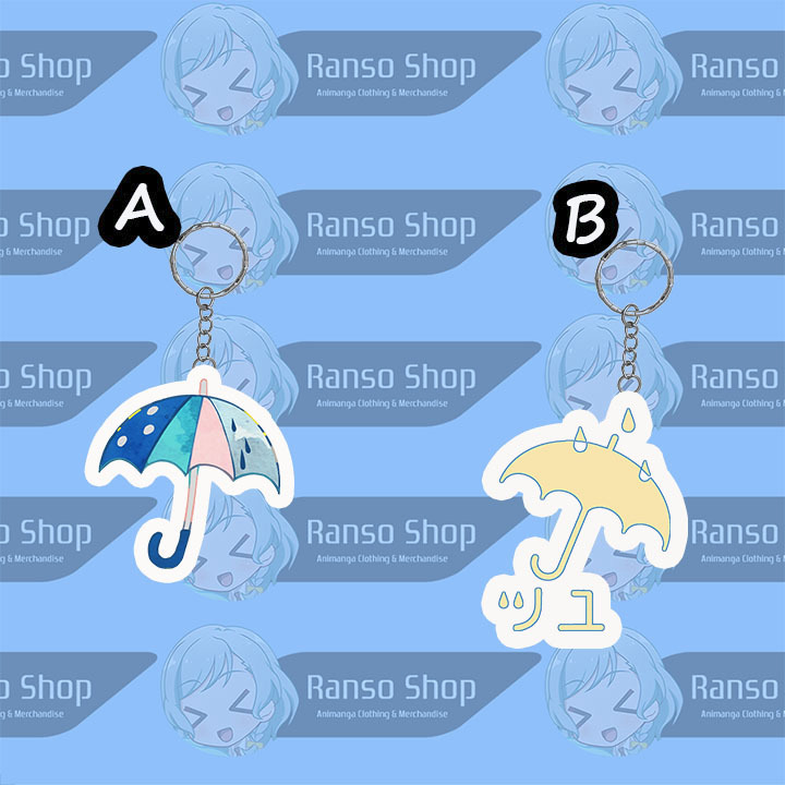 GANTUNGAN Tuyu โลโก้ UV พวงกุญแจ 2 ด้านเลเซอร์ตัดขอบโปร่งใสพรีเมี่ยม / Tuyu ร่มพวงกุญแจ / Tuyu ญี่ปุ