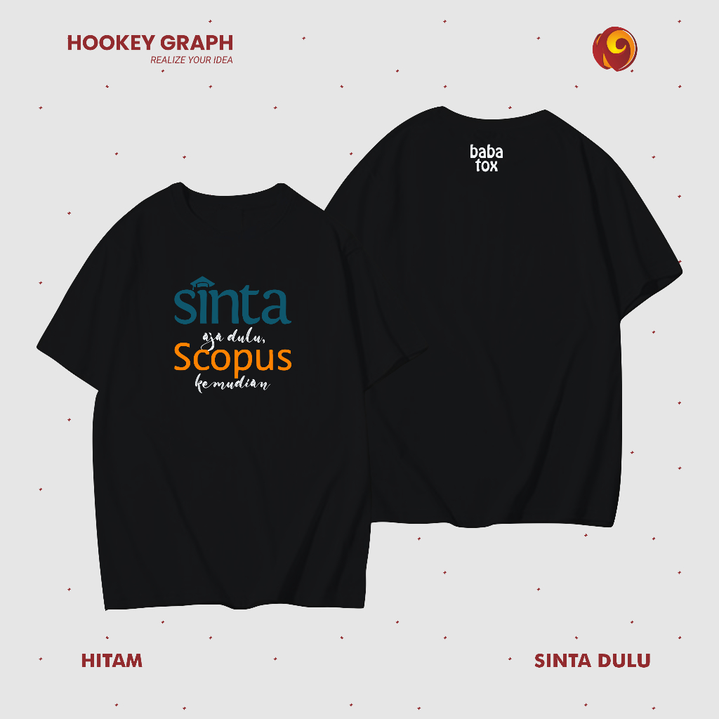 SINTA & SCOPUS BLACK เสื้อยืดผู้ชายและผู้หญิง | ดิสโทร ดิสโทร | RESEARCH SERIES