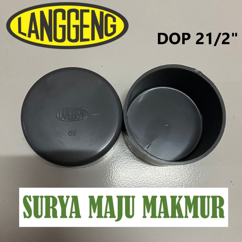 DOP 2 1/2" INCH PIPE CAP 2.5" DIM CAP 21/2" LANGGENG PVC END CAP TS