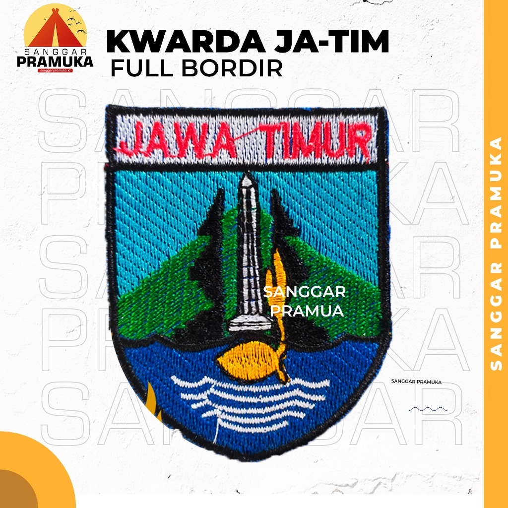 จังหวัด East Java / โลโก้ East Java / ป้าย East Java Kwarda