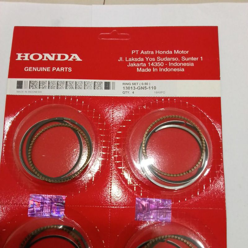 GRAND /SUPR X (OV 50) แหวนลูกสูบ Honda Grand Supra OV 50