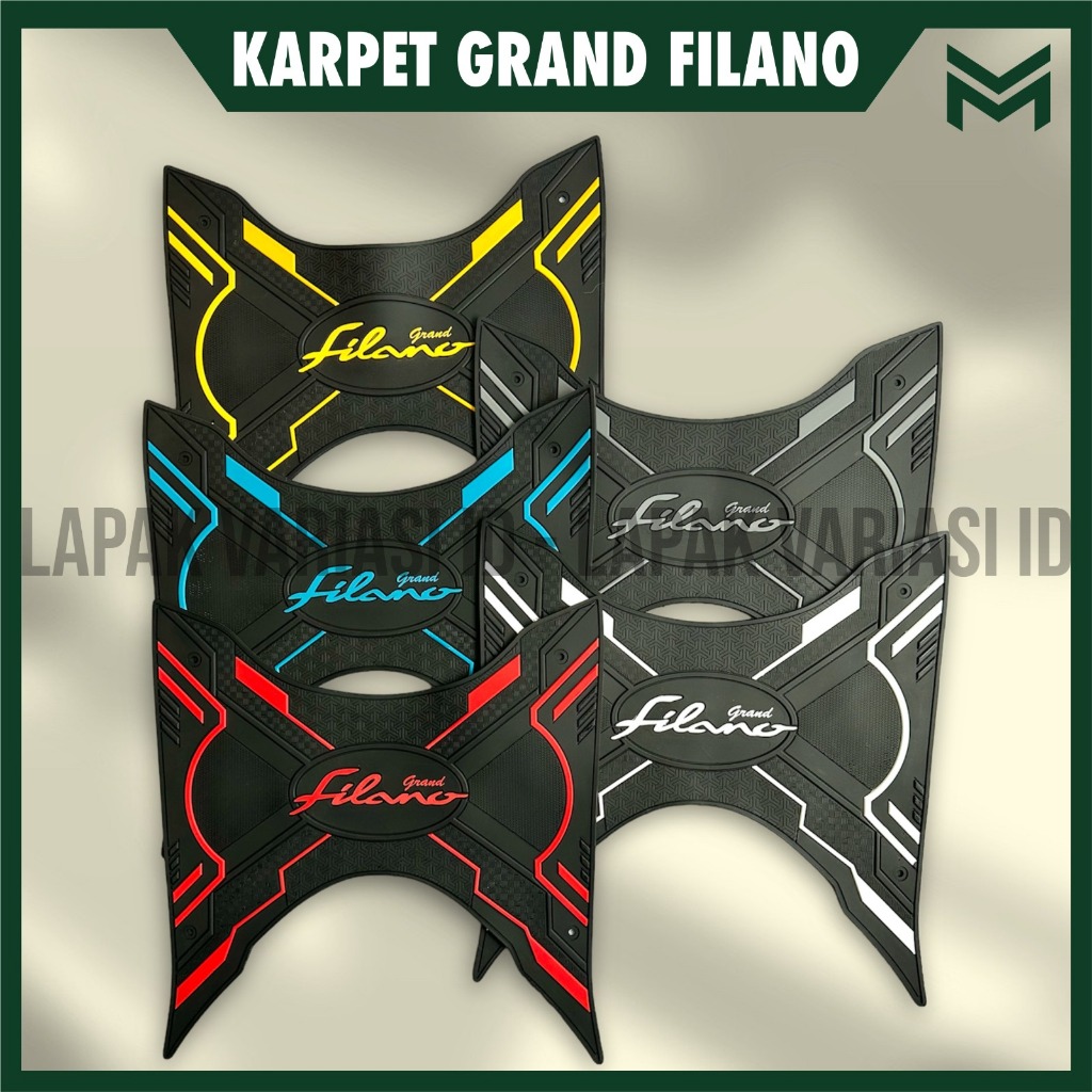 Yamaha GRAND FILANO พรมมอเตอร์ไซค์ 2023 - NOW Grand Filano พรมมอเตอร์ไซค์ กันลื่น แผ่นรองฝ่าเท้า 100% ยางคุณภาพระดับพรีเมียม Grand Filano 2023 ที่วางเท้าวัสดุยางหนาระดับพรีเมียม