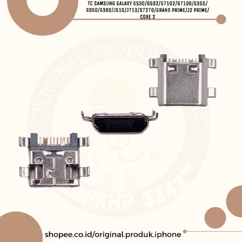 CONNECTOR / CONNECTOR CAS PLUG IN CON TC SAM GALAXY G530/G532/G7102/G7106/G355/G350/G360/J510/J710/S