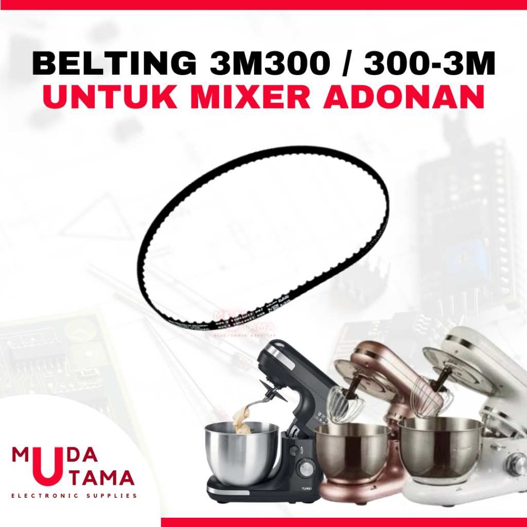 3M300 / 3003M DOUGH CAKE MIXER RUBBER - GOOD / SUITABLE สําหรับทุกยี่ห้อ | BELTING CAKE MIXER 3M 300