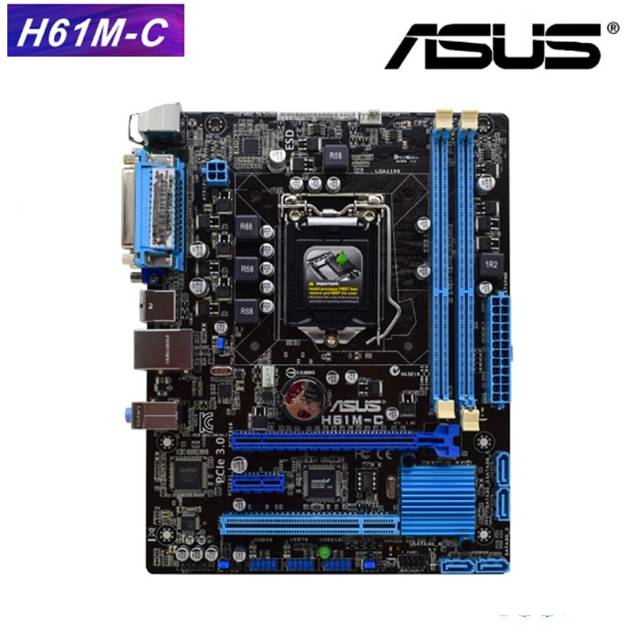 MB เมนบอร์ด Asus H61M C H61M-C ซ็อกเก็ต 1155