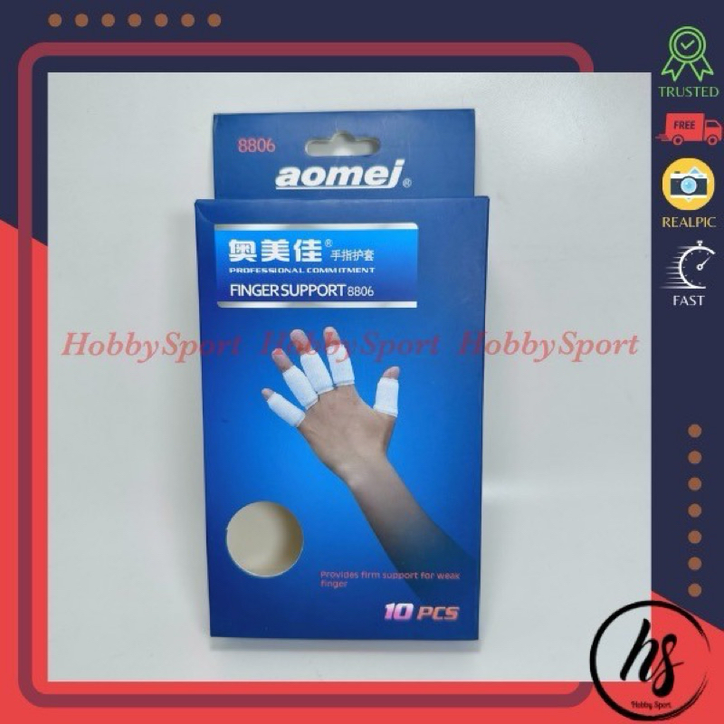 Finger Support Aomei 8806 ชุด 10 ชิ้น Single Finger Protector วอลเลย์บอลผู้รักษาประตู