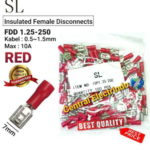 สาย Skun ฉนวนตัดการเชื่อมต่อหญิง FDD 12525 สาย 515 มม. SL