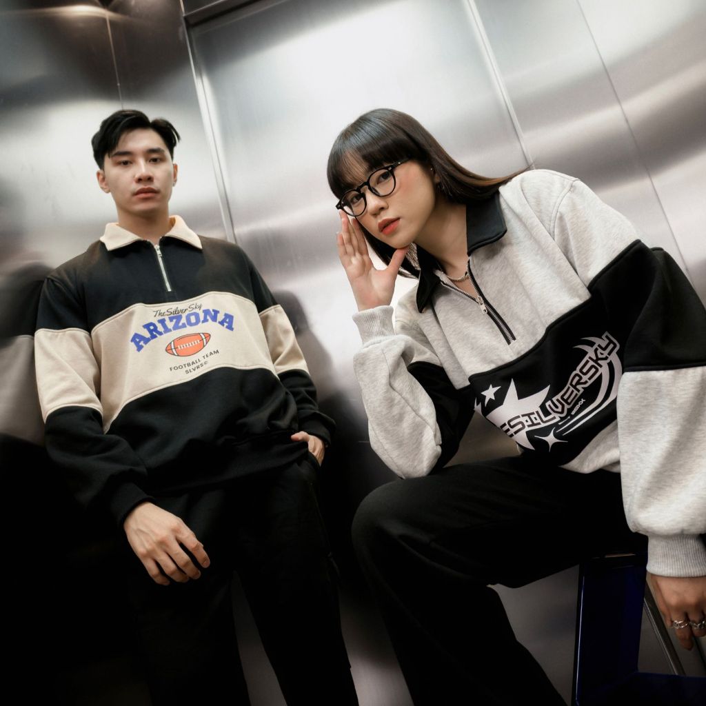 Thesilversky Nagano Half Zip Vintage Rugby Sweater | พรีเมี่ยม ไม่จํากัดเพศ