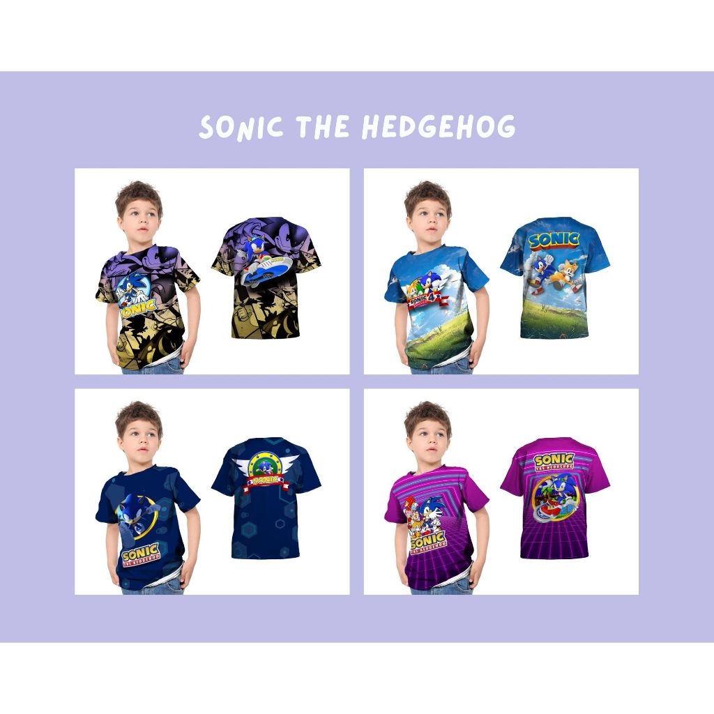 เสื้อยืด พิมพ์ลาย Sonic The Hedgehog สําหรับเด็ก 301kids
