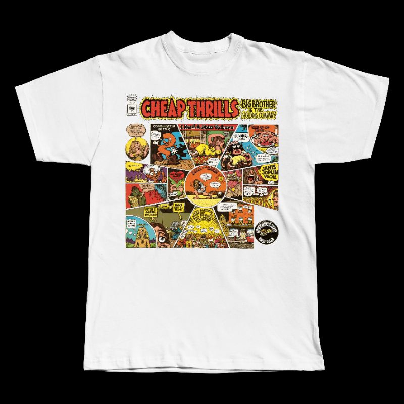 Janis Joplin - เสื้อยืด Thrills ราคาถูก
