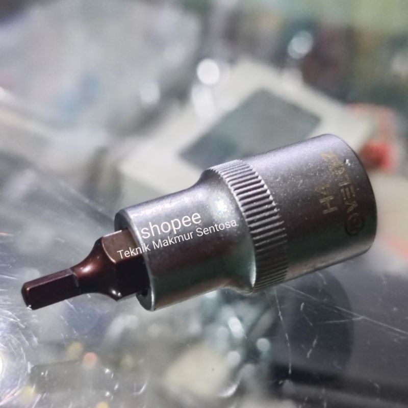 MATA Hex Bit Socket 1/2 "H4 Socket Bit Adapter L4 4mm Socket 1/2 นิ้ว 4 mm