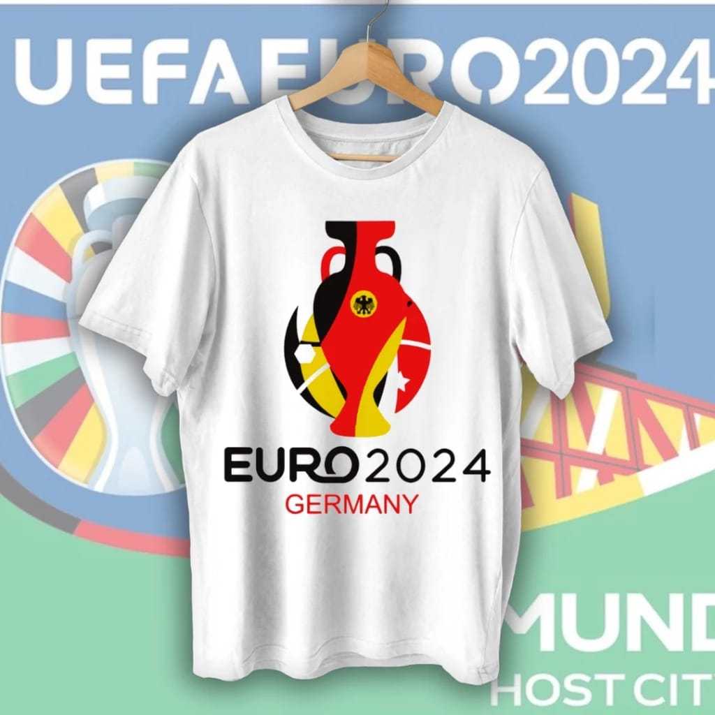 ใหม่ เสื้อยืด พิมพ์ลาย EORO GERMANY 2024